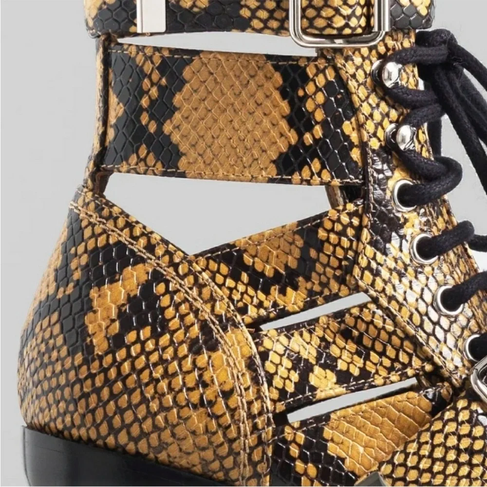 Chloe Rylee Python Print Medium Ankle
Boots - Picture 12 of 14